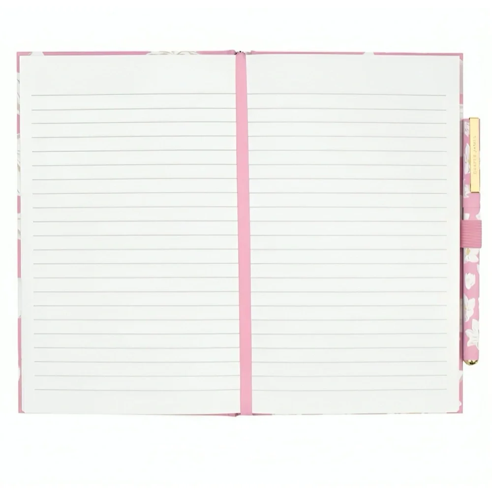 Draper James Hardcover Lined Paper Pink Magnolia Journal with Pen New With Tags